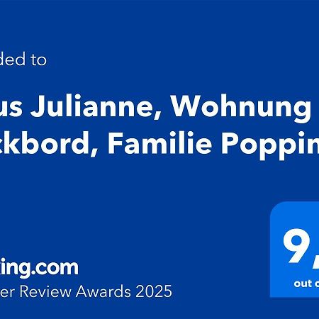 Haus Julianne, Wohnung Backbord, Familie Poppinga Нордерней Экстерьер фото